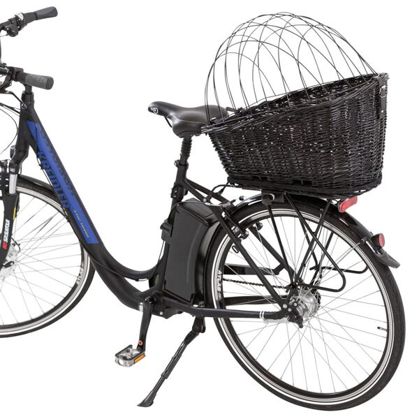 TRIXIE Panier arri&egrave;re de v&eacute;lo pour animaux compagnie 35x49x55 cm Noir