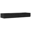 vidaXL Tiroirs de lit avec tiroir Ch&ecirc;ne noir 120 x 36,5 x 16,5 cm