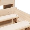 vidaXL Lit biblioth&egrave;que sans matelas 135x190 cm bois de pin massif