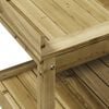 vidaXL Table de rempotage avec étagères 108x45x86,5 cm bois massif pin