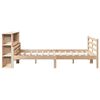 vidaXL Lit bibliothèque sans matelas 140x190 cm bois de pin massif