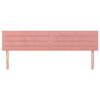 vidaXL Têtes de lit 2 pcs Rose 90x5x78/88 cm Velours