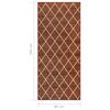 vidaXL Tapis de couloir Marron fonc&eacute; 80x250 cm