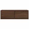 vidaXL Meuble TV ch&ecirc;ne marron 80x31x25,5 cm bois d'ing&eacute;nierie