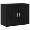 vidaXL Meuble mural Ch&ecirc;ne noir 80 x 42,5 x 64 cm Bois d'ing&eacute;nierie
