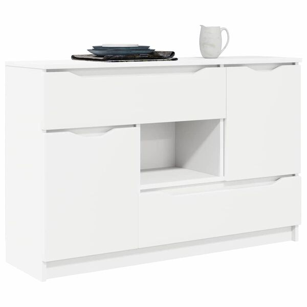 vidaXL Buffet avec tiroir Blanc 100 x 30 x 65,6 Bois d'ingénierie