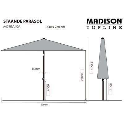 Madison Parasol Moraira 230x230 cm vert