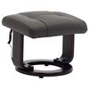 vidaXL Fauteuil de massage TV inclinable gris similicuir