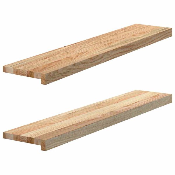 vidaXL Appuis de fen&ecirc;tre 2 pcs non trait&eacute; 100x20x2cm bois ch&ecirc;ne massif