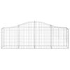 vidaXL Paniers &agrave; gabions arqu&eacute;s 12 pcs 200x30x60/80 cm Fer galvanis&eacute;