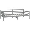 vidaXL Lit de jour sans matelas gris bois de pin massif 90x200 cm