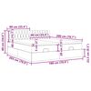 VidaXL Cadre de lit ottoman avec matelas noir 180x200cm tissu