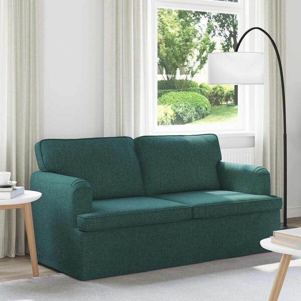 vidaXL Canap&eacute; 140cm Vert fonc&eacute; M&eacute;tал
