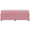 vidaXL Cadre de lit avec matelas Rose 180 x 200 cm tissu