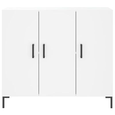 vidaXL Buffet blanc 90x34x80 cm bois d'ingénierie