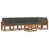 vidaXL Ensemble de canap&eacute;s d'ext&eacute;rieur 7 pc Naturel et Anthracite