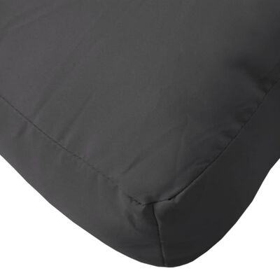 vidaXL Coussin de palette noir 60x60x12 cm tissu