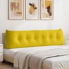 vidaXL Coussin de Dos Jaune 180 x 24 x 50 cm Velours