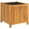 vidaXL Jardini&egrave;re avec doublure 50x50x50 cm bois massif d'acacia
