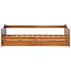 vidaXL Cadre de lit extensible sans matelas marron miel 90x200 cm