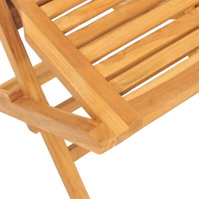 vidaXL Ensemble à manger de jardin 5 pcs Bois de teck massif