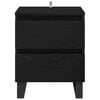 vidaXL Cabinet de chevet Ch&ecirc;ne noir 40 x 35 x 50 cm Bois d'ing&eacute;nierie