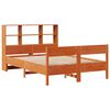vidaXL Lit biblioth&egrave;que sans matelas cire marron 120x190cm pin massif