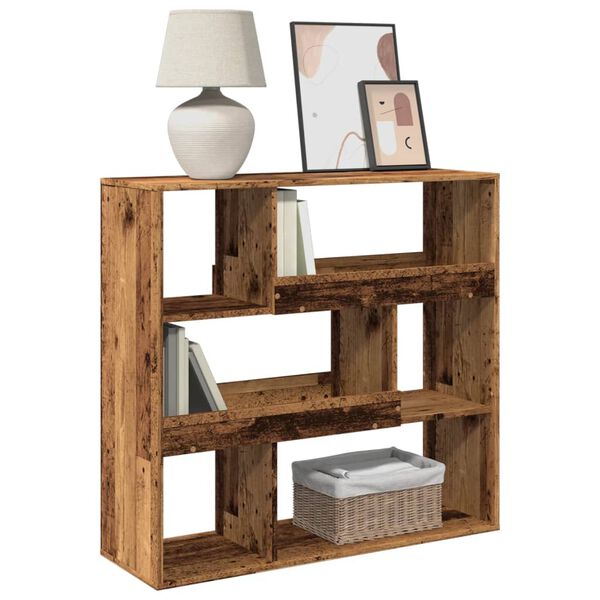 vidaXL Biblioth&egrave;que/S&eacute;parateur de pi&egrave;ce vieux bois 100x33x94,5 cm