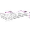 vidaXL Matelas en mousse à mémoire de forme blanc 100x200x17 cm doux