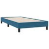 vidaXL Sommier &agrave; lattes de lit et matelas bleu fonc&eacute; 90x210 cm velours