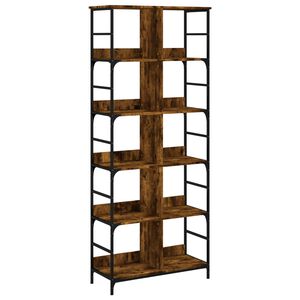 vidaXL Biblioth&egrave;que ch&ecirc;ne fum&eacute; 78,5x33x188,5 cm bois d'ing&eacute;nierie