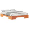 vidaXL Cadre de lit Marron 150 x 200 cm