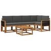 vidaXL Ensemble de canap&eacute;s d'ext&eacute;rieur 6 pc Naturel et Anthracite