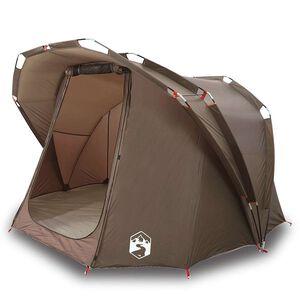 vidaXL Tente de p&ecirc;che 4 personnes marron imperm&eacute;able