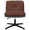 vidaXL Chaise pivotante de bureau Marron Tissu