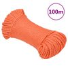 vidaXL Corde de travail Orange 6 mm 100 m Polypropyl&egrave;ne