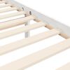 vidaXL Cadre de lit sans matelas blanc 160x200 cm bois massif