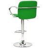 vidaXL Tabourets de bar lot de 2 vert cuir artificiel