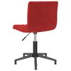 vidaXL Chaises &agrave; manger pivotantes lot de 2 rouge bordeaux velours