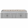 vidaXL Cadre de lit Gris Sonoma 80 x 200 cm Bois d'ing&eacute;nierie