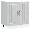 vidaXL Meuble de base de lavabo Lucca gris b&eacute;ton bois ing&eacute;nierie