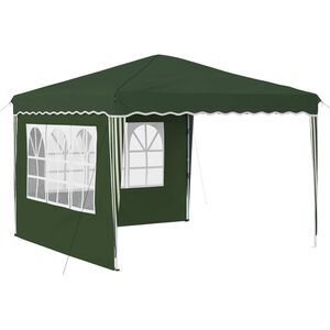vidaXL Tente de f&ecirc;te pop-up 288 x 288 x 245 cm Vert Tissu Oxford