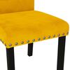 vidaXL Chaises &agrave; manger lot de 6 jaune velours