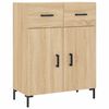 vidaXL Buffet haut Ch&ecirc;ne sonoma 69,5x34x180 cm Bois d'ing&eacute;nierie
