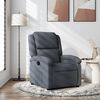 vidaXL Fauteuil inclinable en velours gris fonc&eacute;