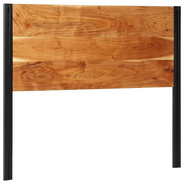 vidaXL T&ecirc;te de lit 120 cm bois massif d'acacia et fer