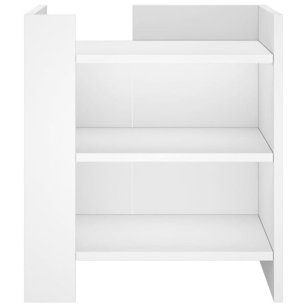 vidaXL Table de chevet blanc 45x50x50 cm bois d’ingénierie