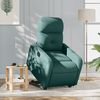 vidaXL Fauteuil inclinable &eacute;lectrique vert fonc&eacute; tissu