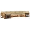 vidaXL Ensemble de canap&eacute;s d'ext&eacute;rieur 7 pc Naturel et Beige