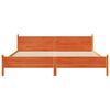 vidaXL Cadre de lit sans matelas cire marron 200x200cm bois pin massif